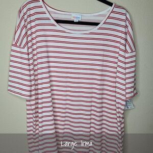 LuLaRoe Irma Tunic Large Stripes NEW